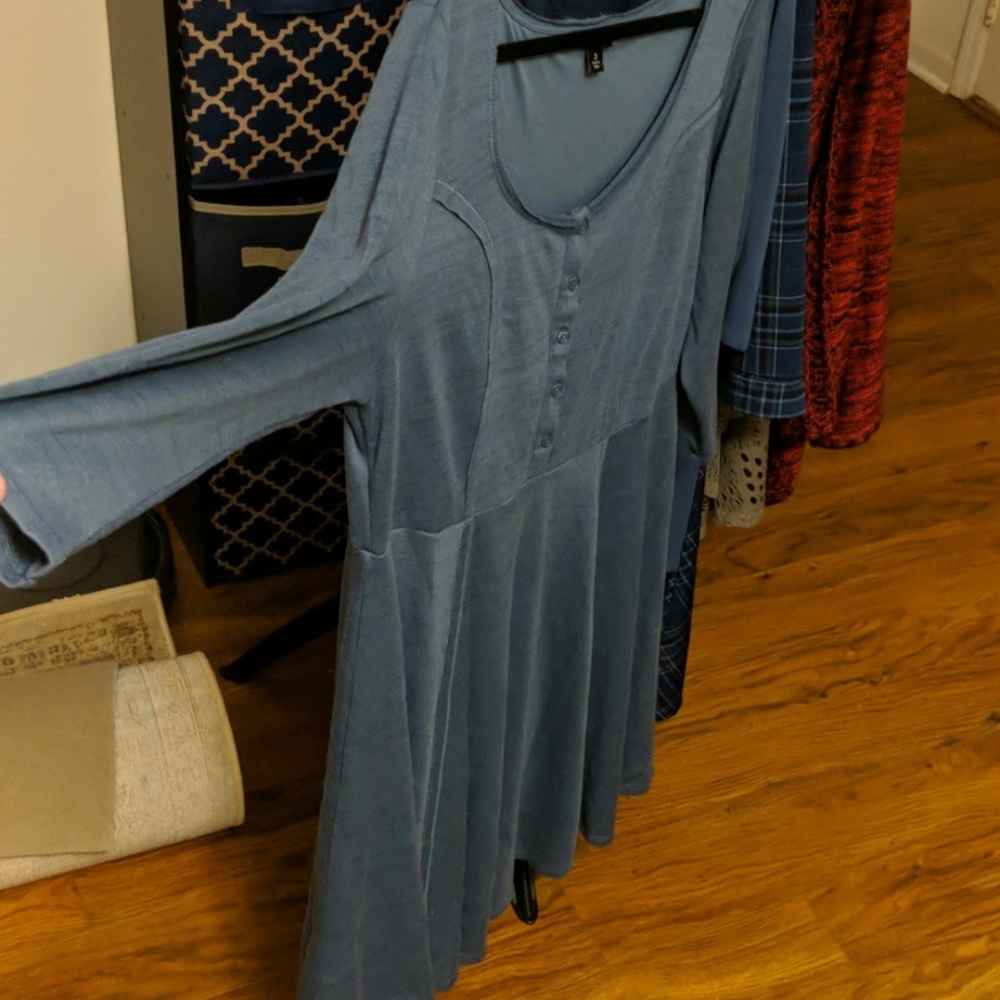 Torrid blue skater dress